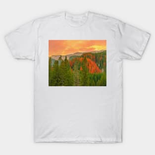 Autumn evening in Bucegi Mountains T-Shirt